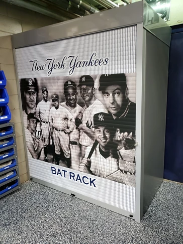 New York Yankees Locker Room Bat Rack Wrap